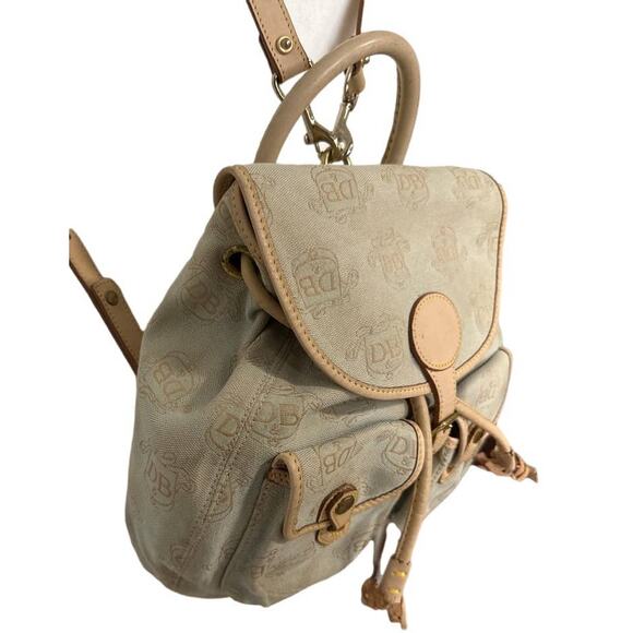 Vintage DOONEY & BOURKE Canyon Canvas and Leather Small Daypack/ Backpack - Picture 2 of 13